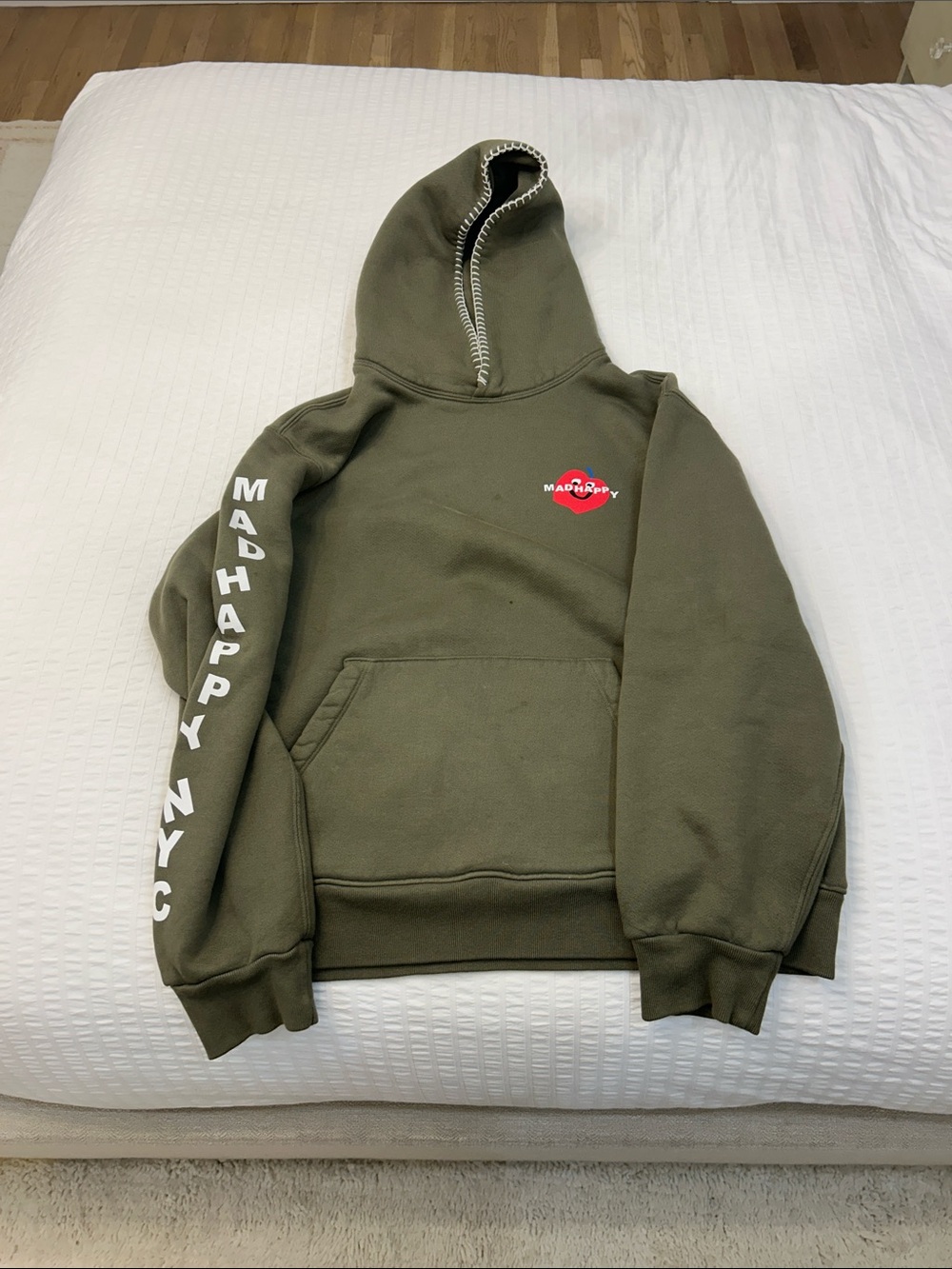 Madhappy Olive Green Hoodie NYC limited edition